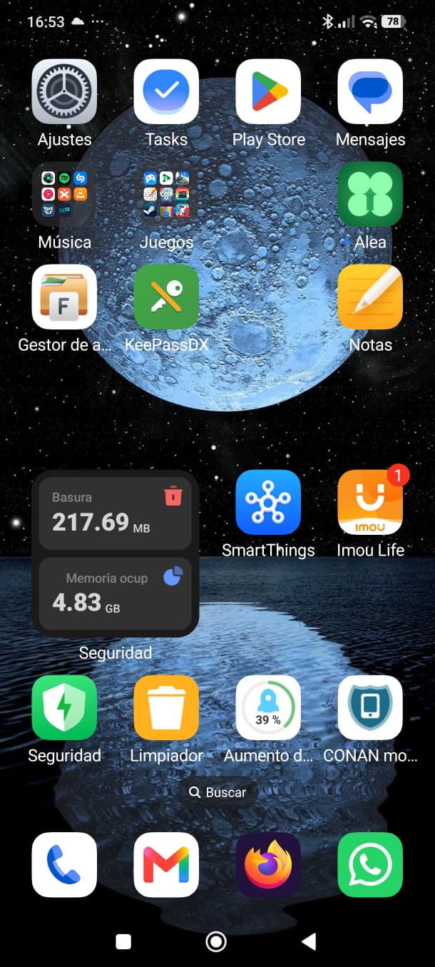 Icono de Alea en la pantalla de inicio de Android